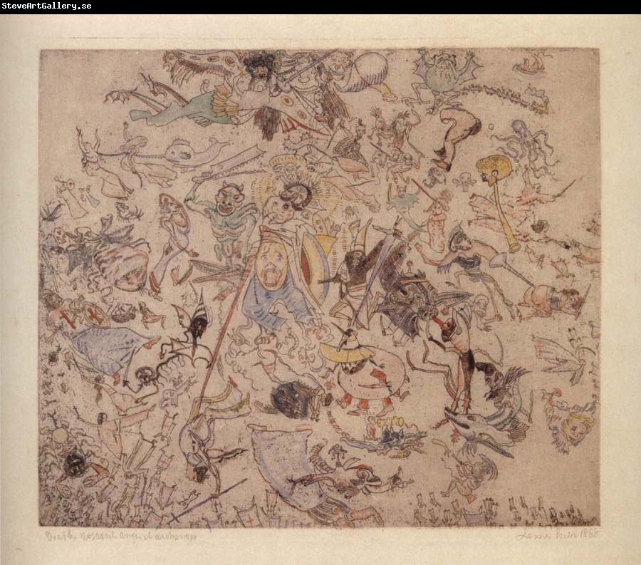 James Ensor Demons Trashing Angels and Archangels